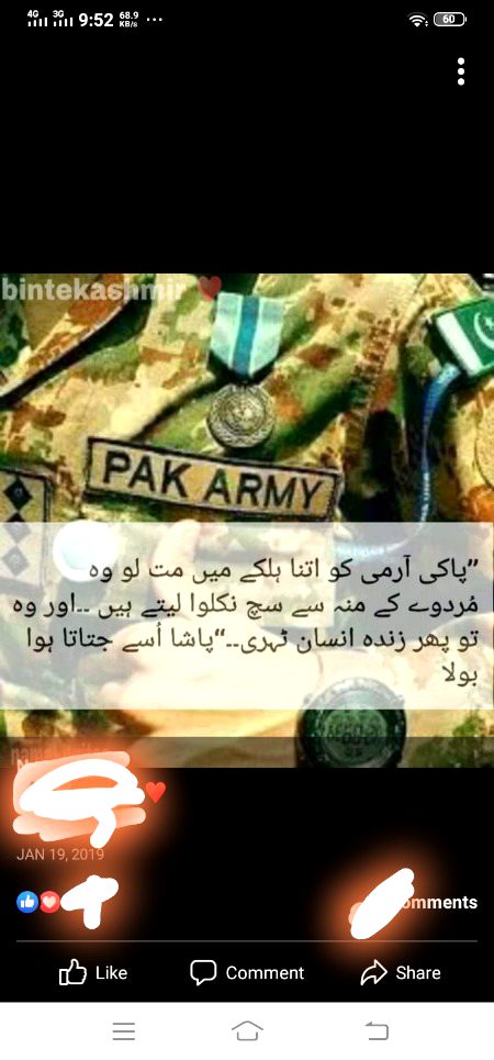 درخت نہیں ہوں جو کاٹ کر چلے جاؤ گے..!!!!
پہاڑ ہوں'''''گرانے میں تیری نسلیں مٹ جائیں گی..!!!!