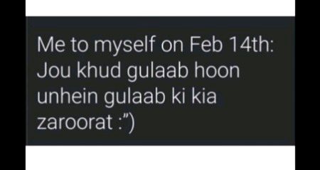 Yup. gulab ko gulab ki kiya zarurt hai