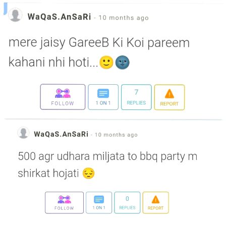 Ye dekho WaQaS.AnSaRi Asli maien aik behkari hai.