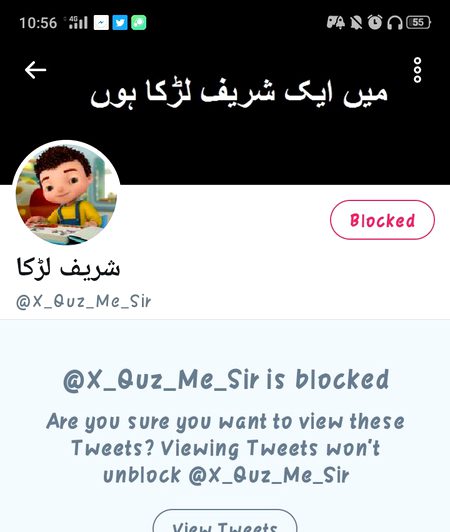 Bht zyada shareef aksir block ho jaty hen 🤔