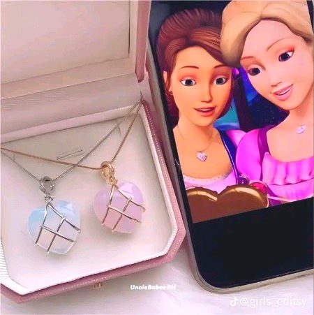 𐙚 ₊˚ twinny necklace >>> 🩷🩵