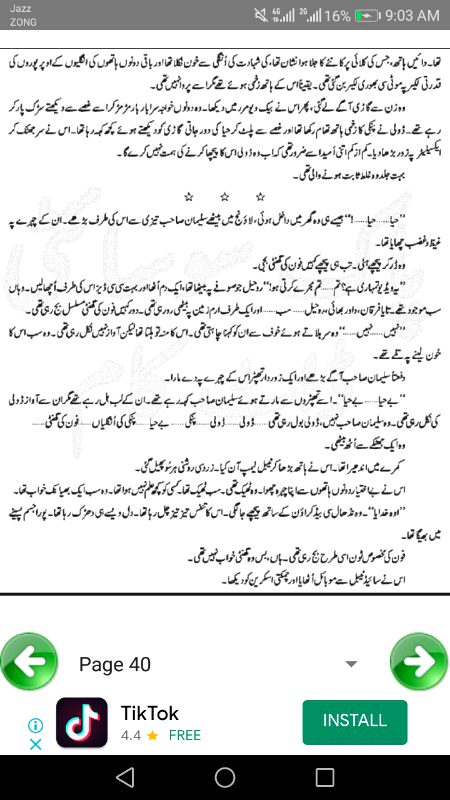 ناول' جنت کے پتے