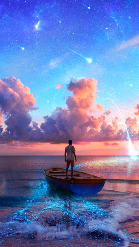 Magical sky....! Wonderful wallpaper....