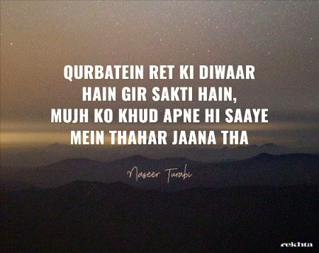 درد کی دھوپ سے چھرے کو نکل جانا تھا - نصیر ترابی کی تحریر