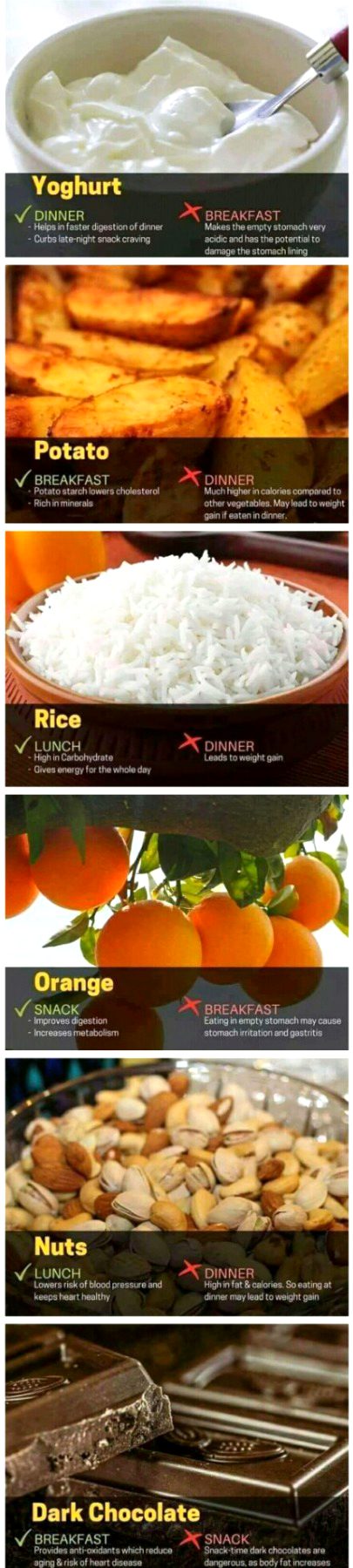 best to eat these food