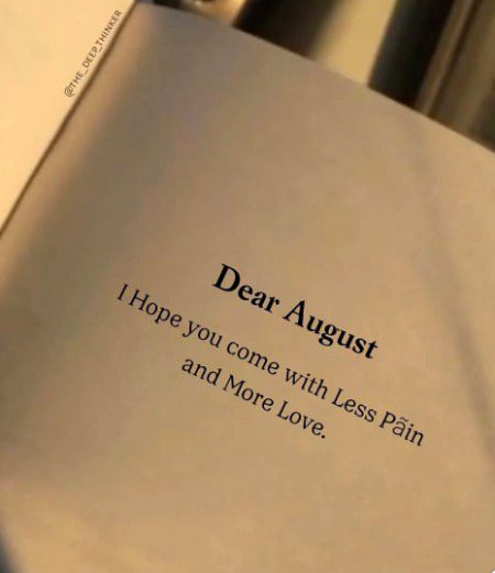 Dear August❣️
