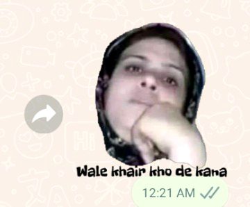 Kiya faida ye sticker tou use bhi nh kar sakta yahan