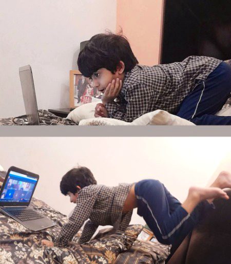 آن لائن کلاس۔۔۔ 😳🤐🫢😍😎