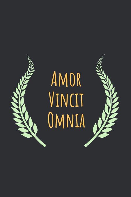 A beautiful line for Lovers❤ "Amor Vincit Omnia"(love conquers all)
