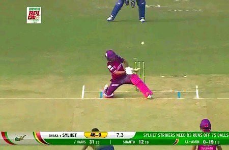 Mohammad Haris scored 44 off 32 today at BPL, well played