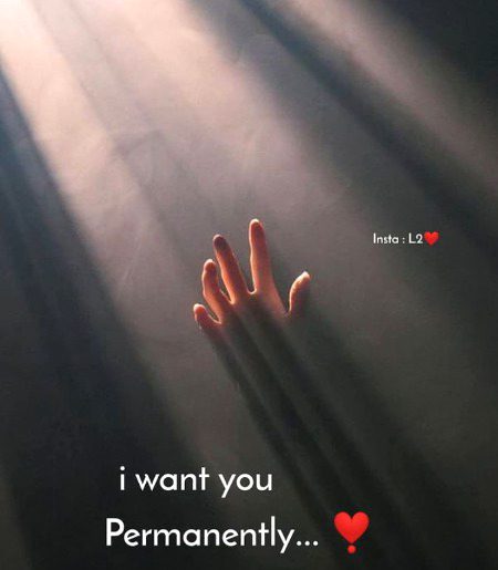 I want you....