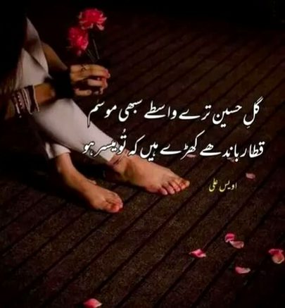 میں لمحہ آخری سمجھ کے گزاروں اسکو ٠٠٠٠کبھی جو وہ میری دستِ طلب میں آۓ