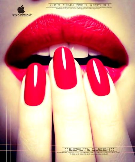 Liked nail colours and lipstick...
