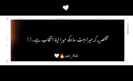 محتصر یہ کے میرا بہت سا دکھ میرا اپنا انتحاب ہے۔!!
"شاہ_میر"🔥🖤