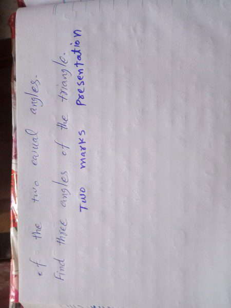 Math test chapter 1 according to reduced syllabus. Second page.