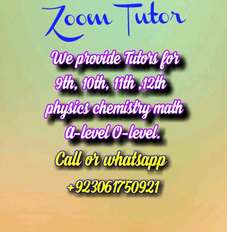 Zoom  Tutoring service for students