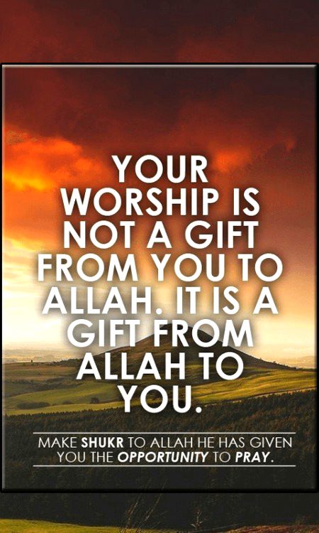 It's blessed from Allah
