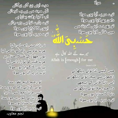 ترے در پہ آیا ہوں  مولا