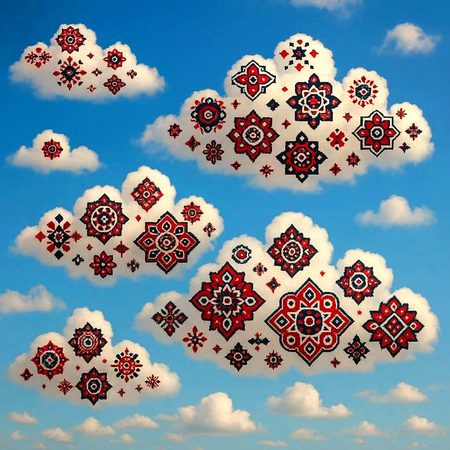 *آخر کار کراچی میں اجرک والے بادل بھی آہی گئے، لگتا ہے کہ اب کراچی میں بھی بارش ہو جائیگی* 🥶