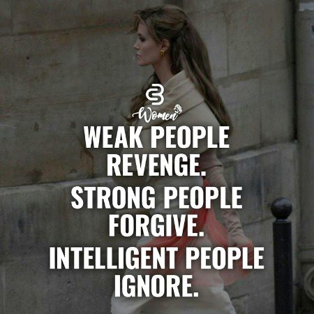 Weak people...