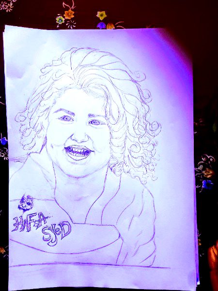Hafsa Sayed tumhare Naam par drawing ab khosh RAho life me enjoy karo