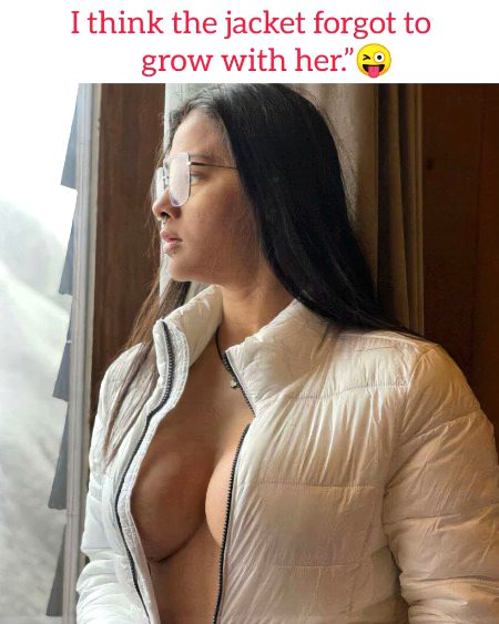 jacket iska husn nai chupa paa rai...