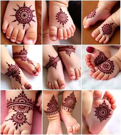 Mehndi designs for baby girl...🫣..pari