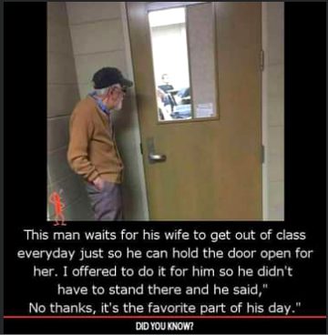 Now that's the meaning of " till death do us apart"