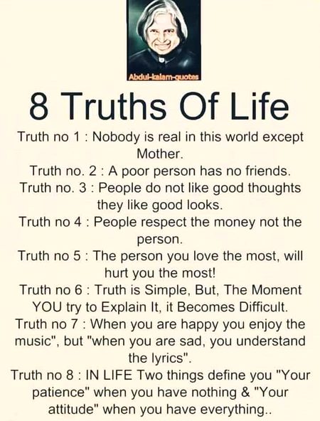 8th truth of life🙂