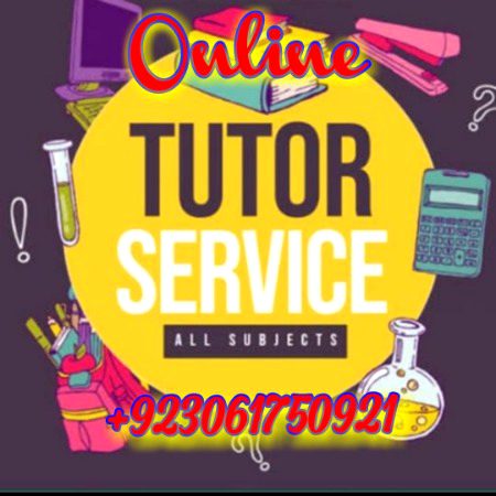 Online Tutors Available for all classes from nursery to matric Fsc O-level A-level physics chemistry math all over world. Contact now +923061750921