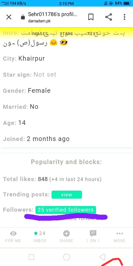 25 FOLLOWERS phr b 2 ya 3 likes kabhi kabhi to ak b Nhi 😒
Oo kanjooso muje ak like dane se apke internet mbs khtam hoge kiya kanjoos log Diya karo likes ☺