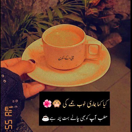 چاے دیاں گلاں ہاے 
پیییاں گے نال نال بہہ کے
کپ نال کپ نوں ملا کے