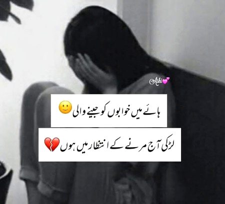 میں انتظار میں ہوں اس سکون کے
جسے اہل جہاں موت بھی کہتے ہیں 
تنہا😭😭💔