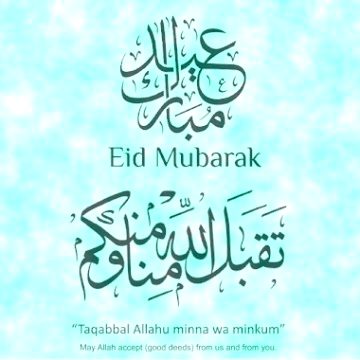 Assalamu Alaikum !
Wishing you *Eid-ul-fitr* from the deepest foundations of my heart. May Allah SWT bless you and your family.
Regards
Adnan khan