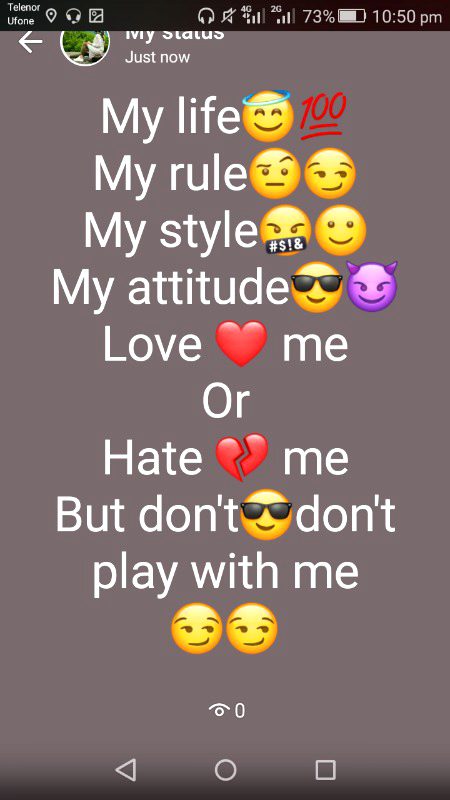 My status😎😎