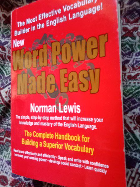 This is the bestest book for vocabulary...I'm reading