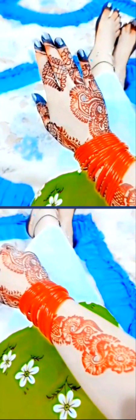 Mery hatho par mehinde Kesy laghte hy muje mehinde laghane chaye k nhe 😍😍