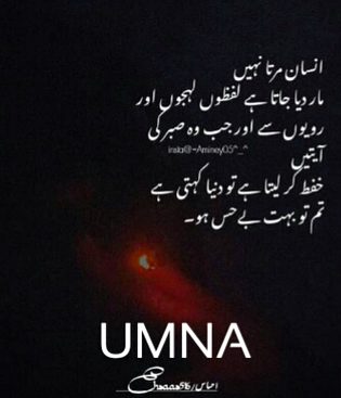 yes beshak ab duniya mujhy be his boly zalim boly Jo bhi boly mujhy koi farq ni parhta q k d.d par jis k sath jitna Acha kia usny utna hi bura kia or ghalt samjha mujhy ab ni krti koi bhi kaam dil sy