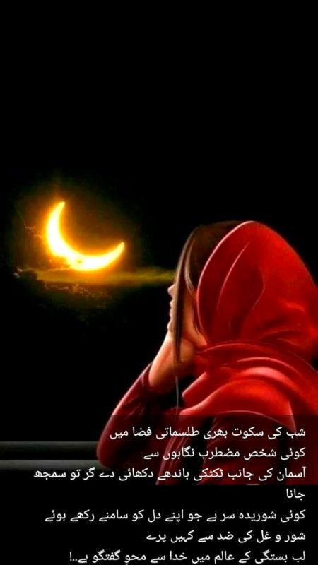 درد کے چاند کو راتوں کا ستم سہنے دو
وقت کی آنکھ سے کچھ اور لہو بہنے دو
اب میرے طرزِ تخاطب سے پریشاں کیوں ہو
ہم نا کہتے تھے کے یارو ہمیں "چپ"رہنے دو🔥