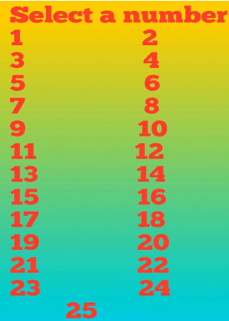 Select a number