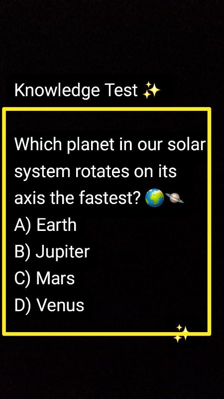 Knowledge test ✨