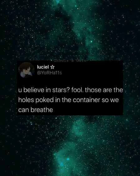 🌌 “If you stare too long, you’ll see the edges of the box.”