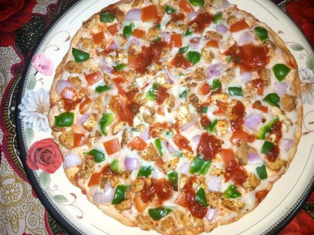 Made by me pizza