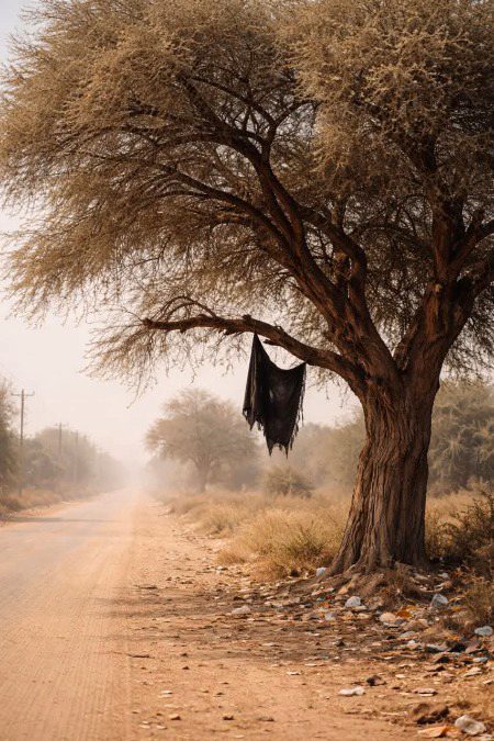 ہَسنڑ کھیڈَنڑ نال لے گئے اوں، پا گئے اوں وِچ ڈُونگے فِکراں
پاٹی لیر پُرانڑی وانگُوں، ٹَنگ گئے اوں وِچ کِکّراں
میاں محمد بخش