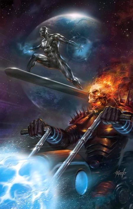 Silver Surfer and Ghost Rider💀💖