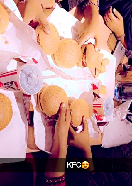 KfC enjoying With family😘