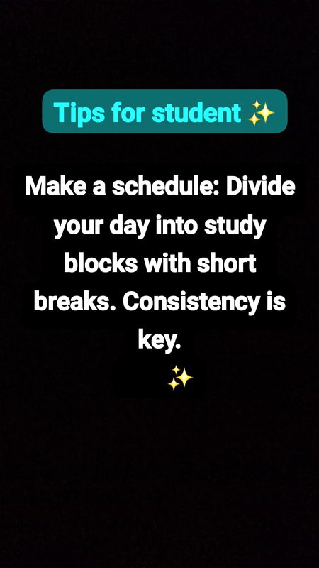 Tips for student ✨