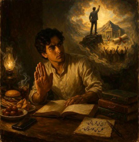 ضبطِ نفس یہ ہے کہ آپ اپنے دماغ کو یہ سمجھائیں کہ فوری لذتوں کو قربان کرنا پڑتا ہے تاکہ مستقبل میں بڑی کامیابیاں حاصل کی جا سکیں🍁