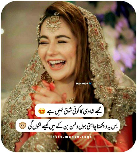کوئی شوق نہیں 😜