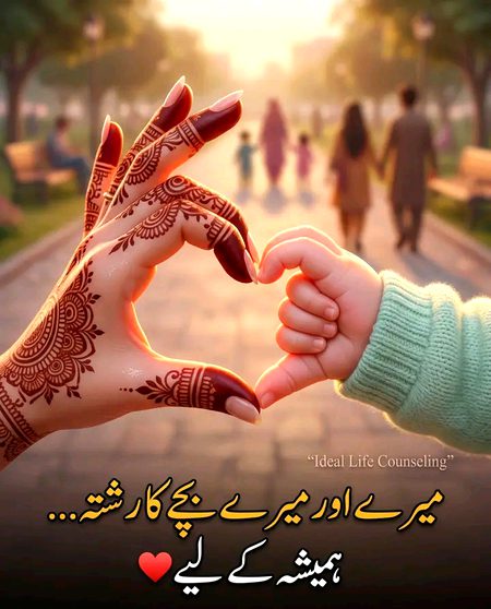 ماں کے ہاتھوں کے درمیان ایک خاموش وعدہ چھپا ہوتا ہے… 🤍
ایک ایسا وعدہ
جو ہر طوفان میں تمہیں بچانے کا حوصلہ رکھتا ہے… 🌧️
جو تمہارے ہر قدم پر تمہیں سنبھالنے کا عزم رکھتا ہے… 🌱
اور جو تمہیں ایسی محبت دیتا ہے
جس کی نہ کوئی حد ہوتی ہے…
نہ کوئی پیمانہ…
نہ کوئی اختتام ❤️
✨ ماں صرف رشتہ نہیں… ایک دعا ہے… جو ہمیشہ ساتھ رہتی ہے۔